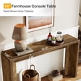thumbnail image 4 of Tribesigns 55-Inch Farmhouse Console Table, Wooden Sofa Table for Entryway Living Room, Rustic Brown, 4 of 5