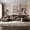 Brown, variant on Modern L-Shaped Velvet Sectional Sofa, 4-Piece Modular Couch Set with Chaise and Cup Holders, 143.7" Extra Large Living Room Furniture, Brown