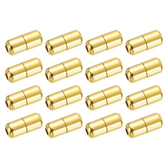 16Pack Shoe Laces Buckle Lock Alloy No Tie Shoelace Turnbuckle, Gold