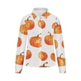 thumbnail image 5 of DianGeFu Womens Tops Plus Size T-Shirts Lace Pleated Tunic Long Sleeve Shirts $15 Lapel,Women's Halloween Long Sleeved Regular Casual Orange Series Printed Lapel Button Up Shirt,Yellow,S, 5 of 5
