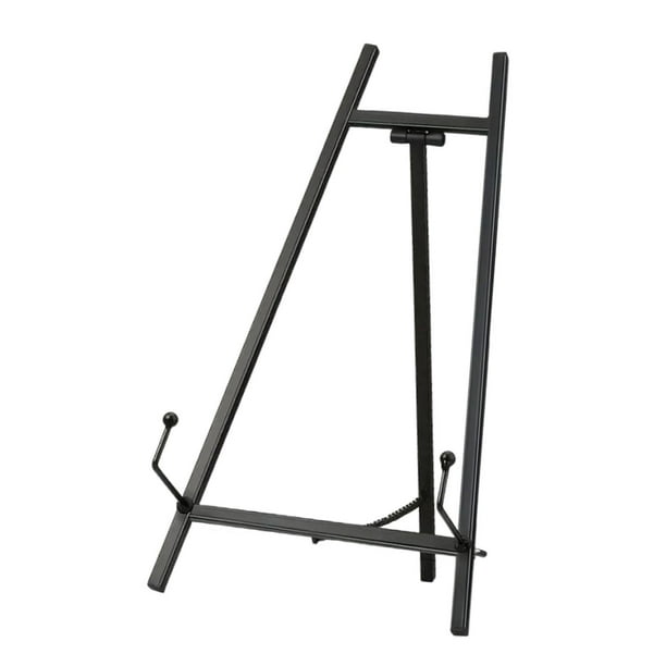Caballete para letreros de boda, estructura robusta, metal, multiusos, práctico Negro
