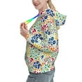 thumbnail image 2 of Kdxio Cartoon Flowers Print Womens Oversized Hoodies Sweatshirts Hooded Pullover Tops Sweaters Casual-XX-Large, 2 of 7