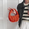 thumbnail image 4 of Bolsos Hombro Acolchados para Mujer Mini Bolso Nube Cruzado Tote() Naranja, 4 of 7