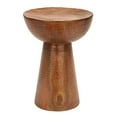 thumbnail image 2 of Déco 79 Table d'Appoint Ronde en Métal Martelé, 20" H x 14" L, Finition Cuivre Texturé, 2 of 5