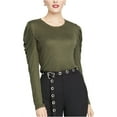 thumbnail image 2 of Rachel Roy Womens Gemima Pullover Blouse, Green, X-Small, 2 of 2