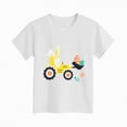 thumbnail image 4 of mgoYE Girl Tshirt Size 10-12 Girl Tshirt 4t Toddler Girls Easter Shirts Cute Bunny Tshirts Happy Easter Tees Cotton Short Sleeve Tops(White,7-8 Years), 4 of 4