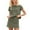 Green, variant on Women's Casual Two Piece Skirt Set Summer Matching Outfit Short Sleeve Tee and Tennis Skort Dressy Sweatsuit L Khaki