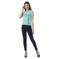 thumbnail image 2 of Moomaya Womens Sleeveless Ruffle Top Round Neck Blouse Casual Tshirt Tops, 2 of 7