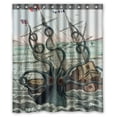 thumbnail image 1 of Cortina de ducha ABPHQTO de baño Sea Monster Octopus 152x180 cm, 1 of 1