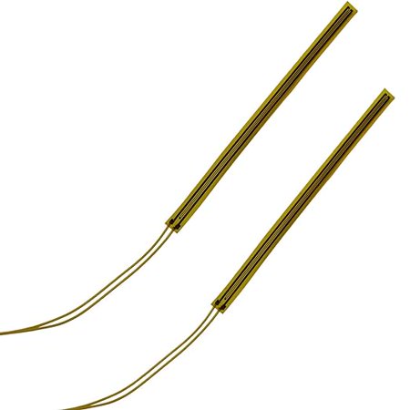 Strain Gauges, Cuidr 120O 100AA Pre-Wired Strain Gages, Electrical Resistance Strain Gage Used in Mechanics Experiment for Material, Industry or Science (2 Pack)