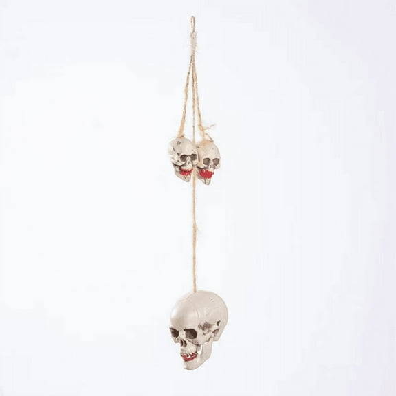 Halloween Skull Hanging Decorations – Gothic Spooky Skeleton Ornaments, Creepy Wall Hanging Decor for Halloween Party, Haunted House & Home Decoration