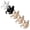 Multicolor, variant on ZNQHFRE 5 Pack Front Closure Wireless Corrective Support Bra For Women, Breathable Back Support Shaping Bra For Daily & Workout Beige L