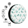 thumbnail image 4 of Naloa Leaf Print Green PVC Leather Spare Tire Wheel Cover for Car Truck SUV Camper Trailer Universal Fit many size14 inch, 4 of 6