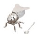thumbnail image 4 of Tarro de miel con forma de abeja con cuchara, recipiente multiusos para condimentos Cola de plata, 4 of 9
