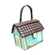 thumbnail image 5 of Bolso de la bolsa en forma de casa bolso de hombro para mujeres bolsas telefónicas únicas para el trabajo Azul, 5 of 8