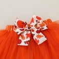 thumbnail image 6 of Happy Town Toddler Girls Fall Clothes 1st Birthday Outfits Pumpkin Romper Tulle Tutu Skirt With Headband Halloween Set, 6 of 7