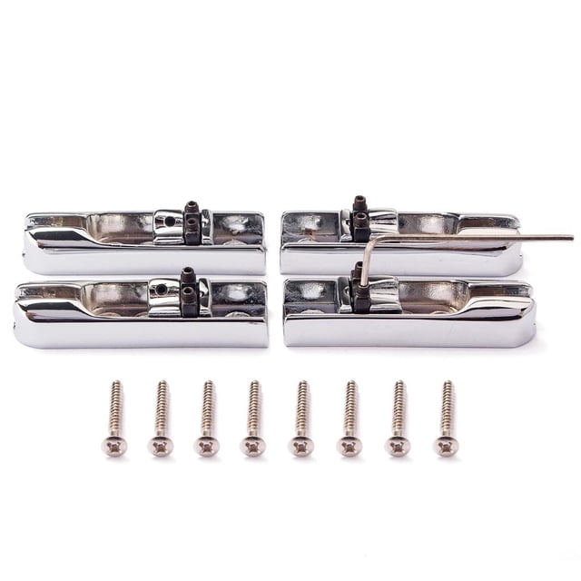 Sillas de de Tremolo Del Puente Del Rodillo Del Acero Inoxidable 4pcs para Las Piezas Bajas Eléctricas CUTICAT Sillines para bajo eléctrico