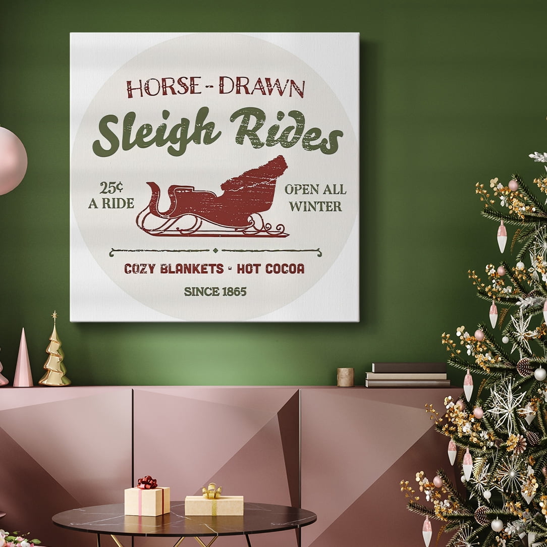 Christmas Farm Sign Collection C- Gallery Wrapped Canvas
