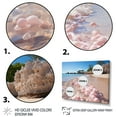 thumbnail image 3 of Designart "Sandy Beach in Pink Hues II" Landscapes Floater Framed Canvas Wall Art, 3 of 7