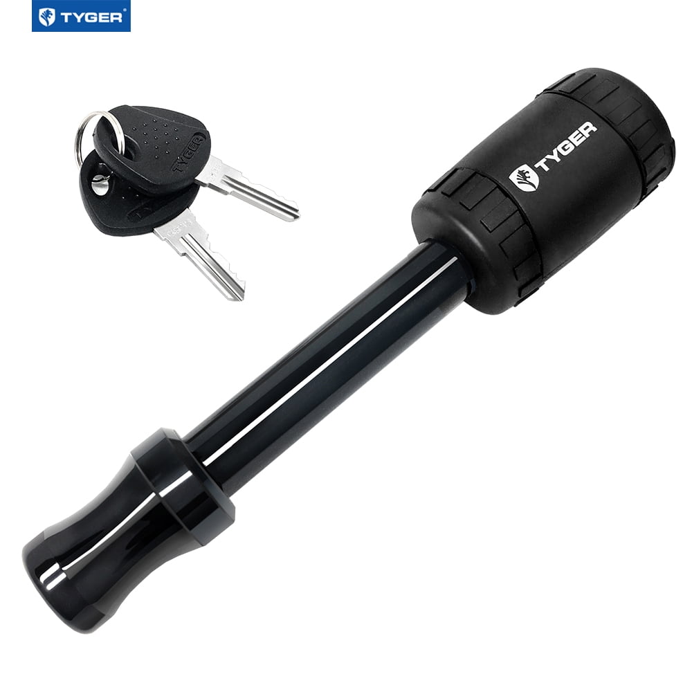 Tyger Auto TG-HL3U001B Solid Black Hitch Pin Lock with Key fits 5/8inch Pin Holes on 2inch Hitch Receiver | Load Rating 12,000 Lbs | Class III IV V