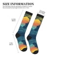 thumbnail image 5 of Bixox Palm Trees Print Compression Socks,Compression Socks Women & Men Circulation for Medical,Running,Athletic, 5 of 7