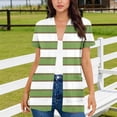 thumbnail image 1 of TaTaai Womens Casual Short Sleeve Cardigan Button Down Lightweight Print Blouse Spring Summer Loose Fit Pocket Top Gift, 1 of 5