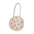 thumbnail image 4 of Bolso de hombro tejido, moderno organizador, portabolsas, ligero, hecho a mano, estilo bohemio. Beige, 4 of 9