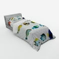 thumbnail image 2 of Ambesonne Fish Bedding Set 3 Pcs, Sea Creatures Nautical, Twin XL, Multicolor, 2 of 2