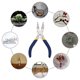 thumbnail image 1 of Alicates para hacer cuñas 6 en 1, alicates para formar bucles de alambre con mango antideslizante cómodo para bucles de 3mm a 9,5mm y anillos de salto Banban LingWen 8390614632400, 1 of 1
