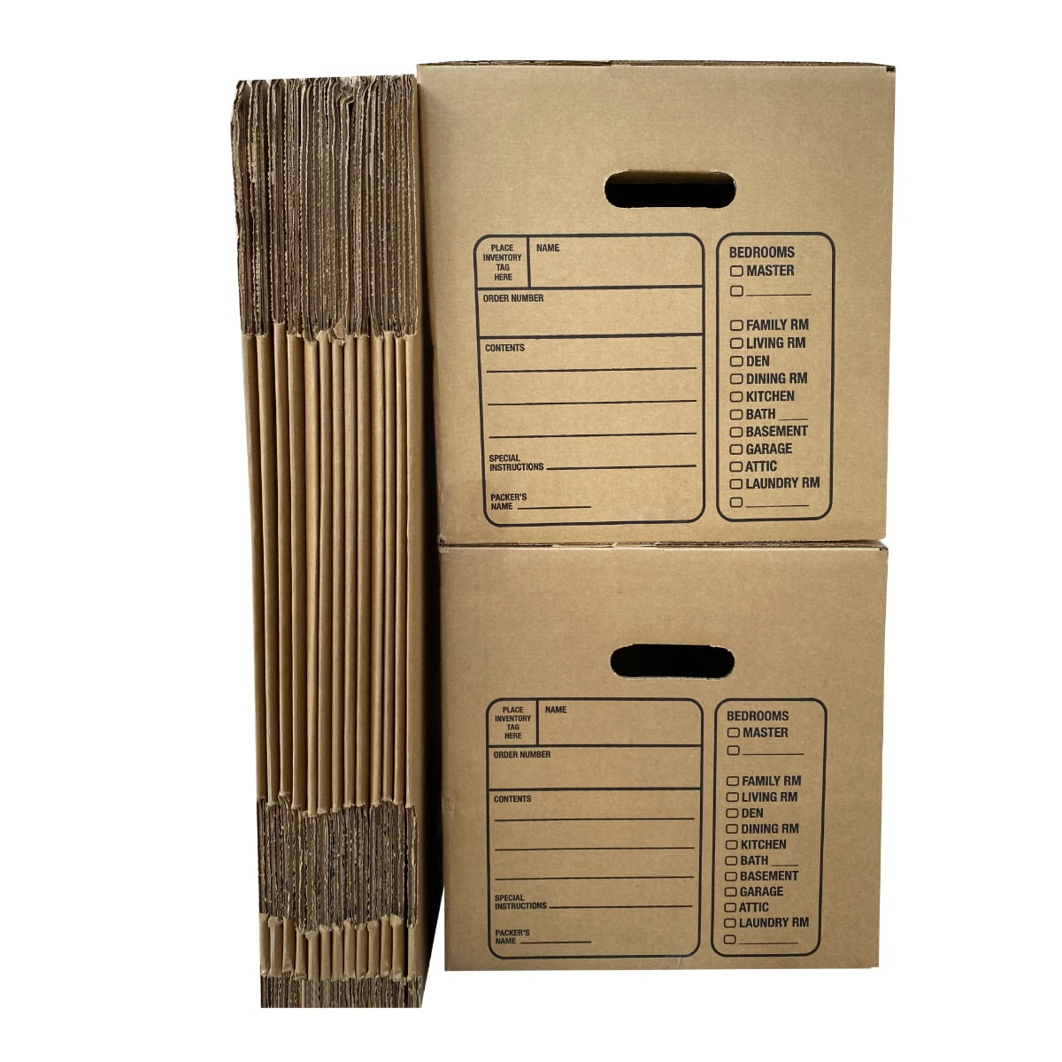 UBMOVE Moving Boxes with Handles, 15 Premium Small, 16 3/8" x 12 5/8" x 12 5/8"