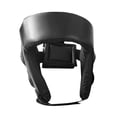 thumbnail image 2 of Casco de boxeo Protección para la frente y los oídos Equipo de protección transpirable Protección facial completa para adultos Sparring Mma Muay Thai Adultos negros, 2 of 8