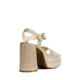 thumbnail image 3 of Sandalia DREAM PAIRS SDHS2330W Tacones Plataforma Dorados con Brillo, 3 of 7