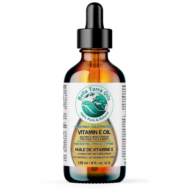 Aceite de vitamina E 120 ml | Antioxidante natural org�nico derivado del germen de trigo, 75�000 UI, prensado en fr�o, sin hexano, vegano, sin OMG, l