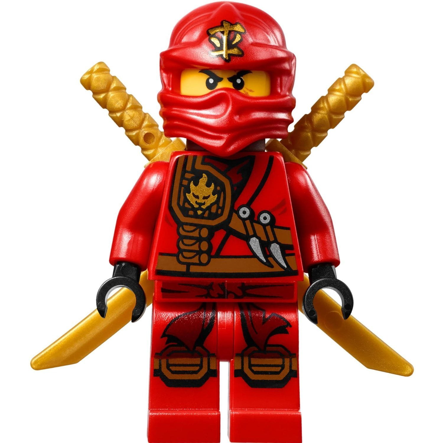 kopiëren taxi overdrijven LEGO Ninjago Minifigure - Kai Zukin Robe Jungle Red Ninja with Dual Gold  Swords (70745) - Walmart.com