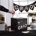 thumbnail image 2 of Hallmark Graduation Party Kit, Black and Gold (Banner, Table Runner, Card Box, 25 Advice Cards), 2 of 7