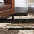 thumbnail image 3 of Superior Rockwood Geometric Indoor Area Rug, 5' x 5' Square, Chocolate, 3 of 7