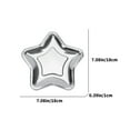 thumbnail image 3 of DefiDgd 10pcs Christmas Star Shape Paper Plates,Disposable Pentagram Dinnerware,for Dessert, Birthday Graduation Wedding Halloween Christmas Supplies(Silver), 3 of 6