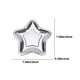 thumbnail image 3 of Paquete de 10 Platos Desechables de Papel con Forma de Estrella, Dorados y Plateados, de 18 Cm (7 Pulgadas) para Fiestas Navideñas, Cumpleaños y Postres Decorativos., 3 of 6