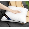 thumbnail image 4 of Utopia Bedding Premium Microfiber Decorative Pillows 4-Pack, 18x18 inches White, Throw pillow Inserts, Fluffy Cusion for Bed, Sofa & Couch, 4 of 8