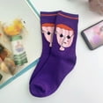 thumbnail image 2 of Bibifish Womens Socks Funky Graphic Mid Socks For Ladies Casual Funny Abstract Cartoon Socks Soft Comfy Cotton Girls Crew Socks, 2 of 3