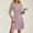 Purple, variant on Women Long Sleeve Ribbed Knit Short Dresses 2025 Fall Winter V Neck Casual Swing A Line Sweater Dress