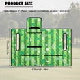 thumbnail image 7 of Xoenoiee Green Golf Clubs Print Golf Cart Seat Covers Seat Blanket with 4 Pockets Fits for EZGO, Yamaha, Club Car, Sightseeing Bus Palm Leaves Sweat Absorption Golf Cart Seat Towel for All Seasons, 7 of 7