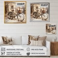 thumbnail image 4 of Designart "Winter Wonderland Bicycle Appeal II" Bicycle Floater Framed Wall Art Prints, 4 of 5