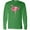 Kelly Green, variant on Inktastic Pink Flamingo Long Sleeve T-Shirt