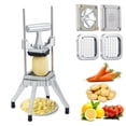 thumbnail image 1 of Yeshouse Picadora y cortadora de verduras manual comercial, de aluminio resistente, estilo prensa vertical, ideal para papas, cebollas, tomates y frutas, 1 of 6