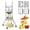 Silver Vertical Press, variant on Accreate Commercial Manual Vegetable Chopper & Dicer, Heavy Duty Aluminum Stand-Up Press Style- Perfect for Potatoes, Onions, Tomatoes, Fruits