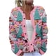 thumbnail image 2 of Cárdigan informal de punto con estampado navideño para mujer, chaqueta con botones y abrigo para mujer, 2 of 5