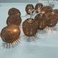 thumbnail image 4 of Rattan Wire Ball Style Decorative Lantern String Lights - Rattan Ball String Lights Fairy Lights Indoor Outdoor Boho Hollow String Light for Home Pergola Garden Party Backyard, 10 Lights, 4 of 4