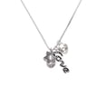 thumbnail image 2 of Delight Jewelry Silvertone Star of David Spinner - Love and Lock Charm Necklace, 18"+1", 2 of 4