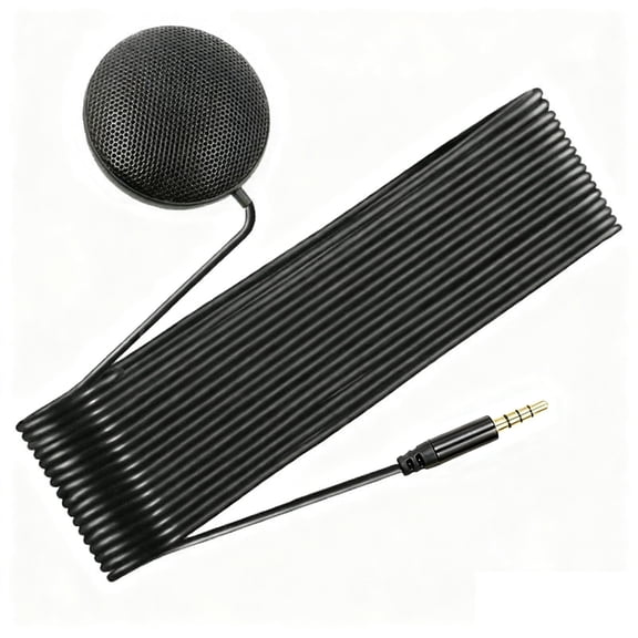 Zeiwohndc Round Desktop Microphone Clear Omnidirectional Sound For PC Phone Meetings